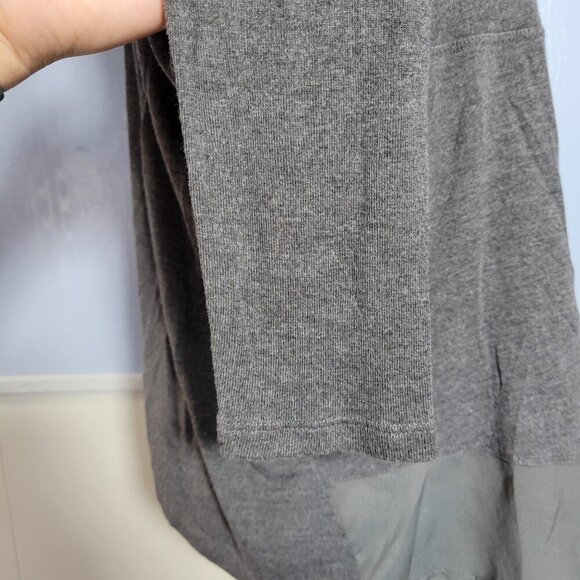 Attention Extra Large Slate Gray Lightweight Longsleeve Open Waterfall Cardigan - Picture 5 of 10